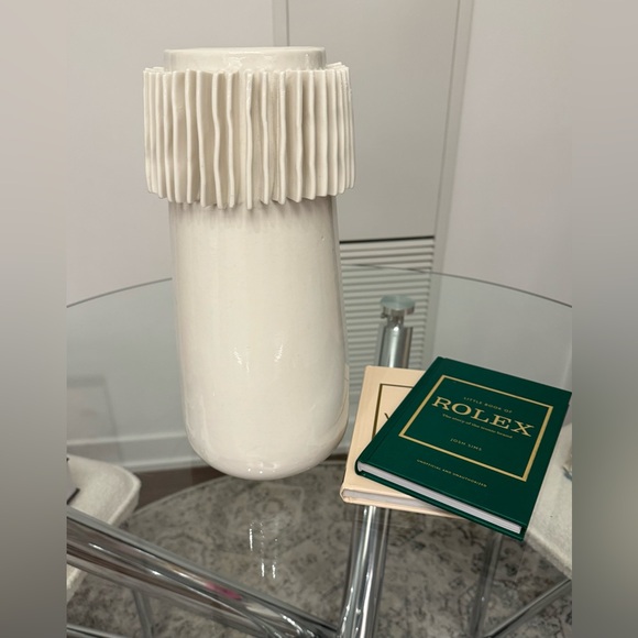 CB2 Ruffled Ceramic Vase - Picture 5 of 5